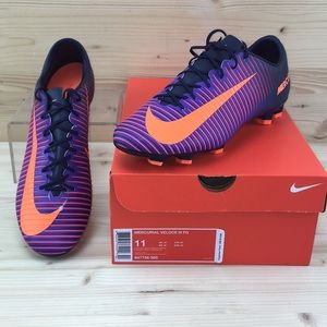 Nike Mercurial Veloce III FG Purple/Citrus Size 11